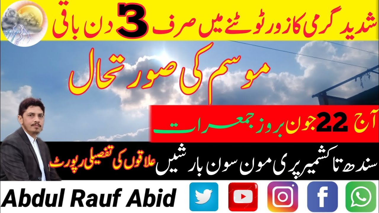 Weather Update Today Mousam Ka Hal Pari Monsoon Latest Update