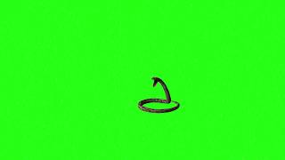 Футаж 3d Зелёный фон Змея Видео на зелёном фоне  Видеомонтаж 3d