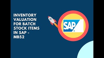 Inventory valuation for Batch Stock Items in SAP