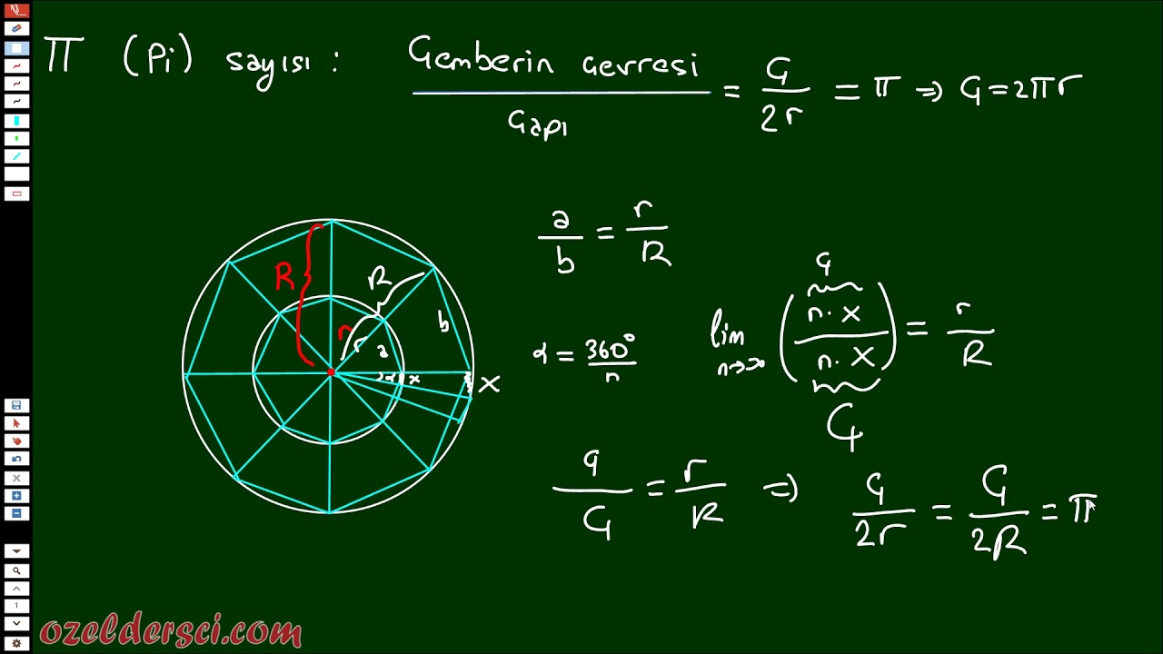 Pi Sayisi Nedir Varligi Ispati Ve Hesaplanmasi Calculate Proof Pi Youtube