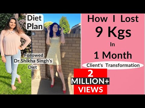 How I Lost 9 Kg In 1 Month - By Dr. Shikha Singh | Clients Transformation | Mahek Diet Plan | Hindi