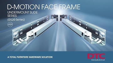 How to Assemble DTC D-MOTION FACE FRAME DS20 Series Undermount Slides?