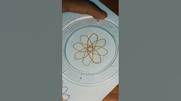 Simple Spirograph Design ❤️ 🧡🥰 #shorts #shortvideo #spirograph #trending