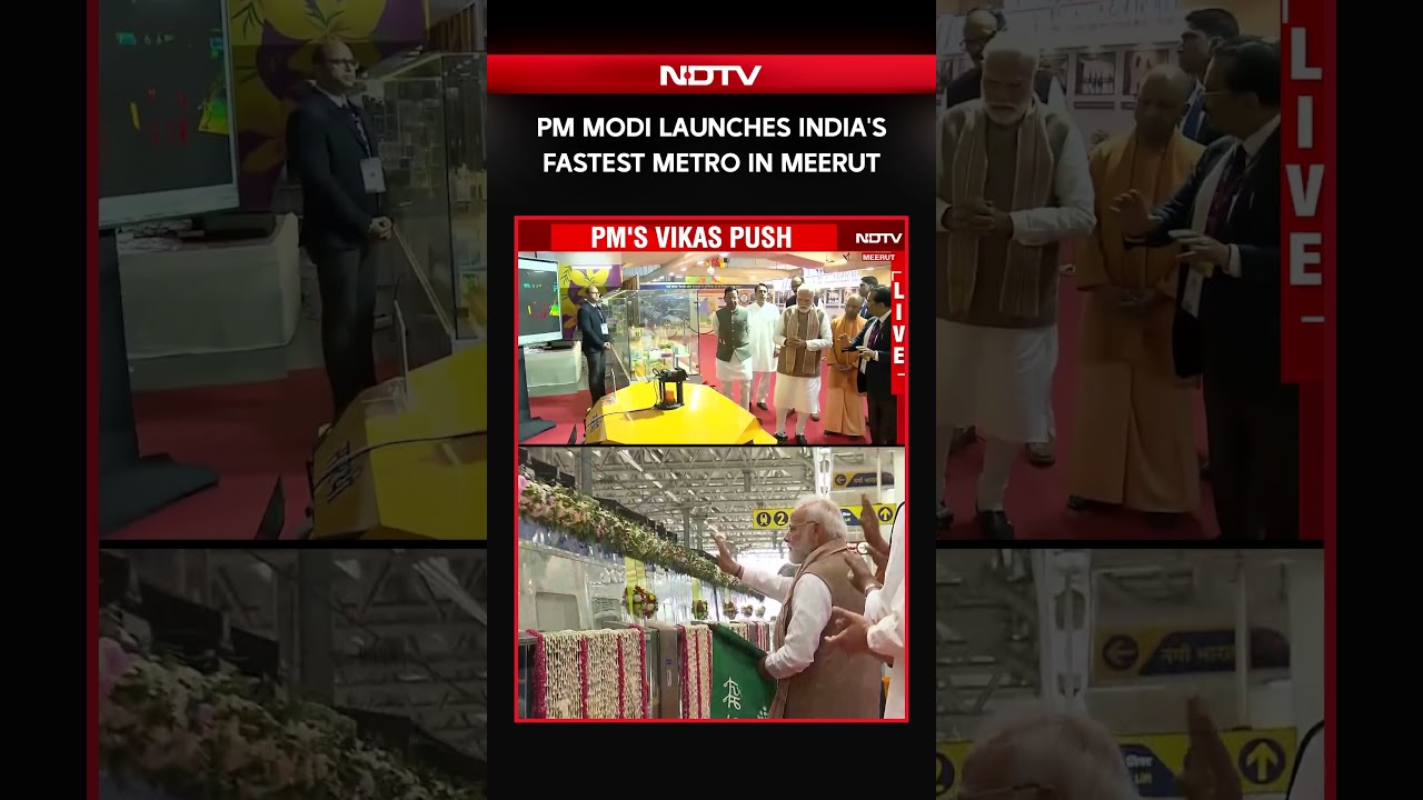 PM Modi Launches India's Fastest Metro In Meerut, Entire Namo Bharat Corridor