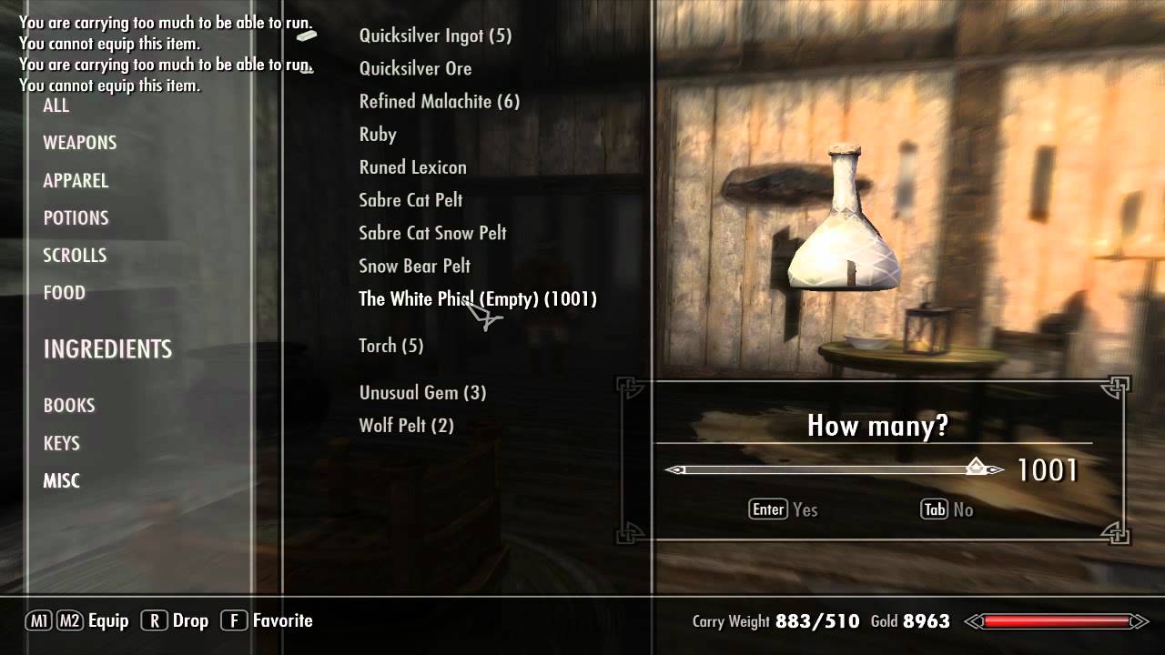 1001 White Phials (Skyrim)