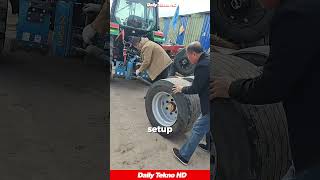 Installing massive dual tractor wheels made easy
