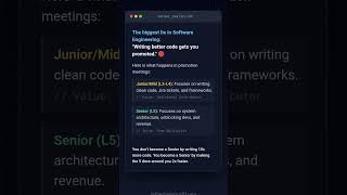Junior vs Senior Mindset