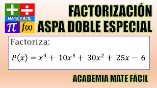SPECIAL DOUBLE CROSS FACTORIZATION - Exercise 1