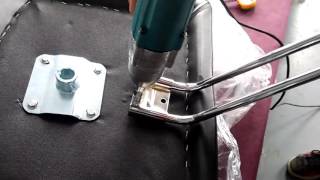 How to find the footrest hole of 68420 model