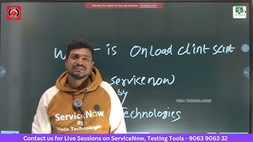 What is OnLoad Client Script ? | Client Script Types in ServiceNow | By Veda Technologies