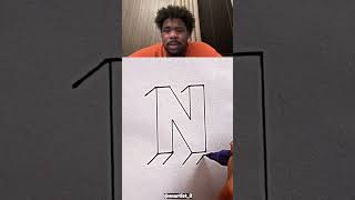 Drawing the letter N