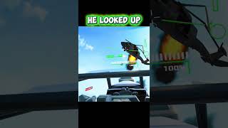 HE LOOKED UP! 💀 Forefront VR Helicopter Rampage #Shorts