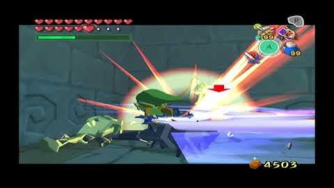 Wind Waker. The extra unused Stalfos that can appear behind Link in Ganon E. It was in layer 11.