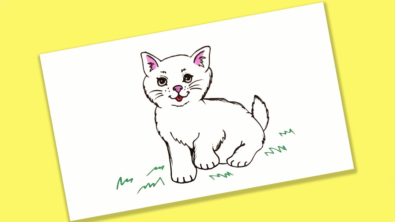 HOW TO DRAW A CAT EASY FOR BEGINNERS 