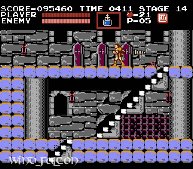 Стейдж 5. Castlevania Trilogy NES. Tilevania.