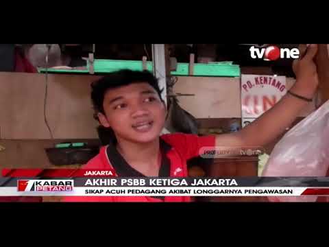 Abaikan Corona Pedagang Pasar Senen Tak Pakai Masker