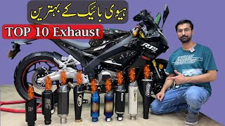 Top 10 Exhaust System for you Bikes 2023 | Sound Test on YAMAHA R1M REPLICA 400CC DUAL CYLINDER.