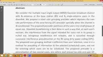 Improving the Performance of the Zero Forcing Multiuser MISO Downlink Precoder Through User Grouping