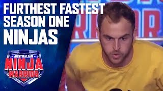 Top three furthest fastest Ninjas from season one | Australian Ninja Warrior 2019