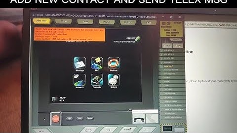 How to "Add new contact and send telex message" from inmarsat-C. MARCOM 311