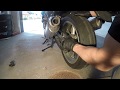 Remove rear tyre Honda CBF 1000A  -06