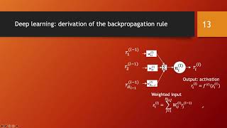 Deep learning: full derivation of the backpropagation rule