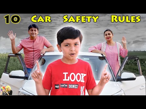 10 CAR SAFETY RULES | Bike Safety | Safety rules on road | Aayu ki Gadi | Aayu and Pihu Show