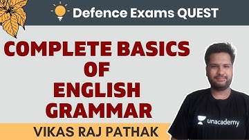Complete Basics of English Grammar | English for CDS/NDA 2020 | Vikas Raj Pathak