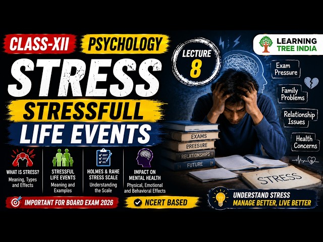 STRESS | STRESSFULL LIFE EVENTS | PSYCHOLOGY | CLASS-XII | LECTURE-8