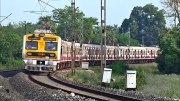 Fast Accelerating Modern ICF Medha EMU Trains Negotiating Huge Curve Back to Back | Eastern Railways