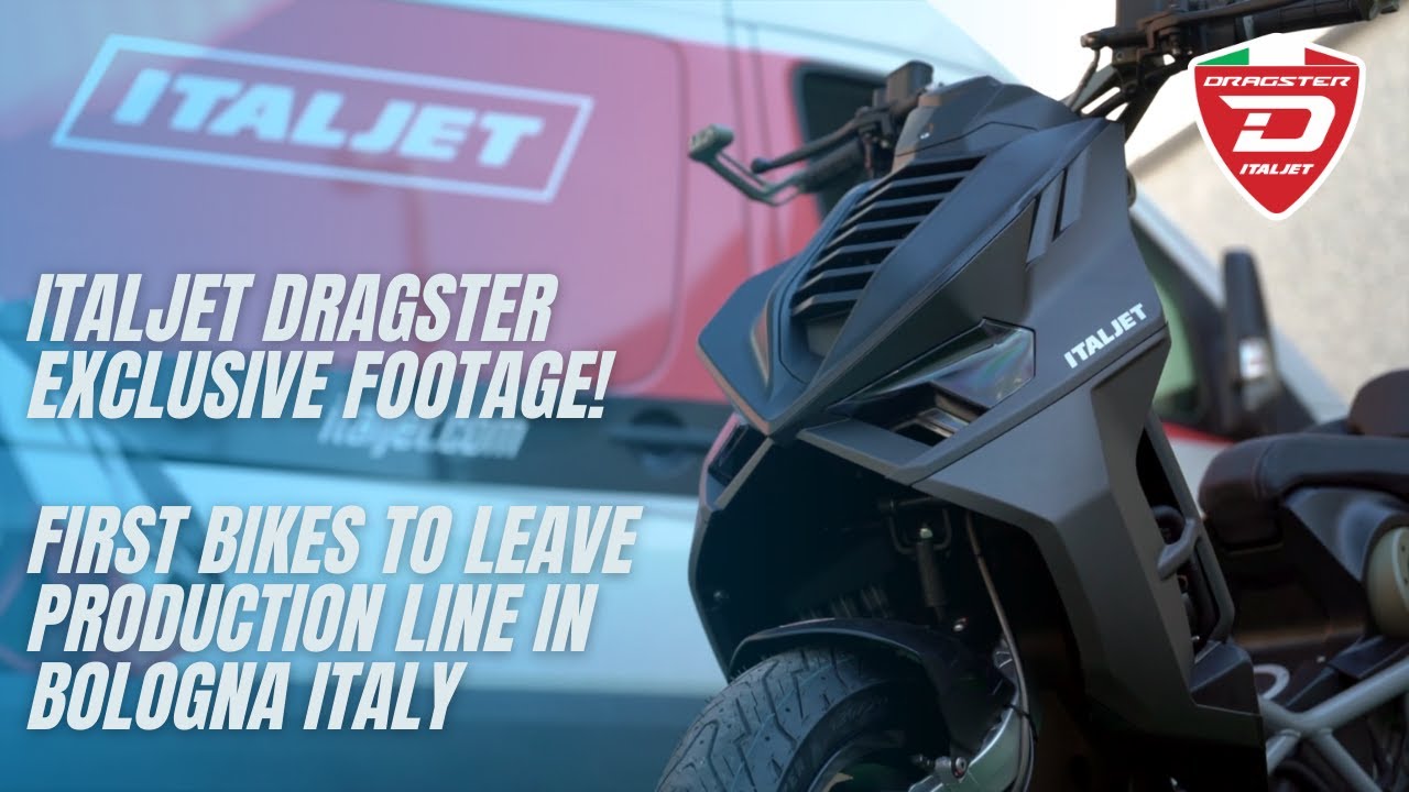 New Italjet Dragster exclusive footage of first bikes to leave the production line in Bologna Italy