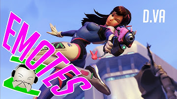 D. Va Emote - OVERWATCH BETA - Gameplay character Emote overview Blizzard Game Beta Key Invite