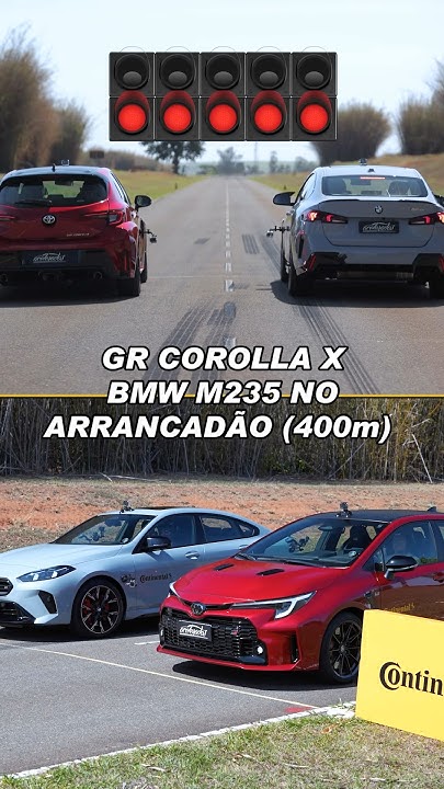 GR COROLLA X BMW M235 NO ARRANCADÃO (400m) #Shorts