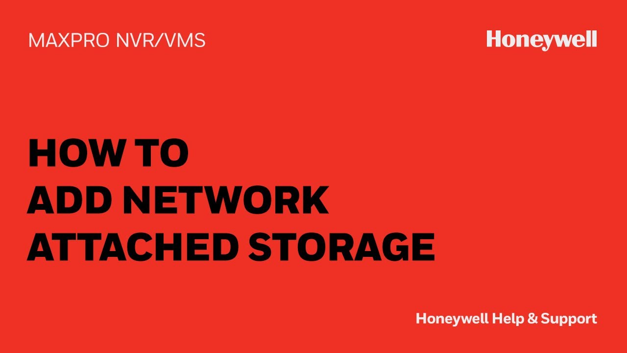How to Add Network Attached Storage to MAXPRO® NVR - YouTube