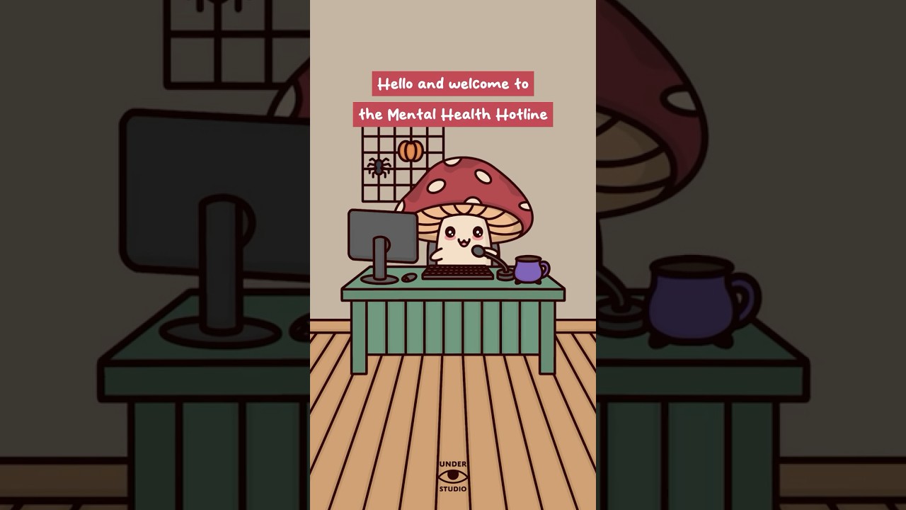 Please Hold It Together ☎️ Mental Health Hotline | Calling Mushie | Comedy Animation Meme