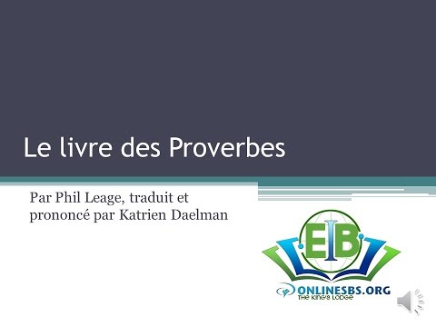 Vidéo: Qu'est-ce Qu'un Proverbe