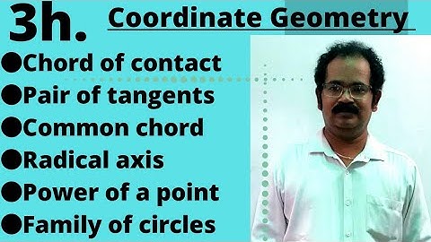 3h. Coordinate Geometry | IIT JEE Maths | Jk Saxena