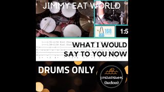 Jimmy Eat World What I Would Say to You Now (Drums Only) Play Along by Praha Drums Official (32.c)