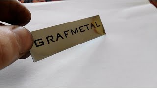 How to mark metals with CO2 lasers by using GRAFMETAL paste