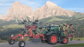 1 Schnitt 2024 | Grasernte in Südtirol | Fendt 313 + Mascar Rundballenpresse |