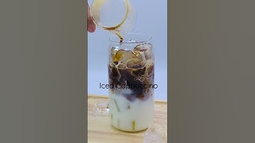 Iced Cappuccino at home ☕️🥰 #coffee #short #shortvideos #subcribe