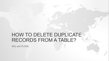 HOW TO IDENTIFY AND DELETE DUPLICATE ROWS USING ROWID AND GROUPBY IN ORACLE SQL