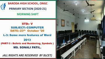 STD 5 L.3 Some more features of Word 2013(Part 3)