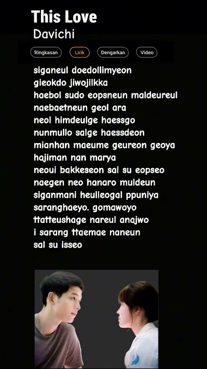 Download lagu This Love (Descendants of the Sun OST) - Davichi #koreandrama #trending #lyrics #musik