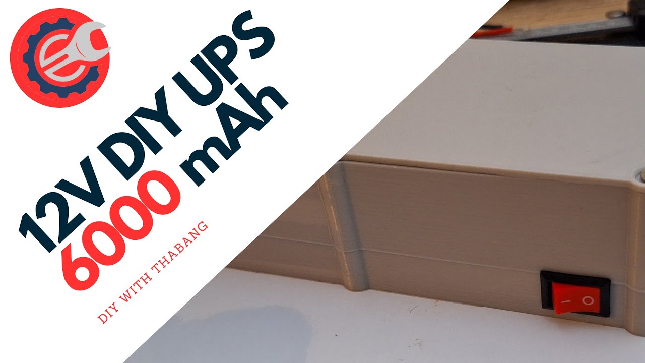 Power Up: DIY 12V 6000mAh UPS Build with Custom 3D Printed Enclosure