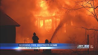 Early morning fire destroys Girard Twp. home