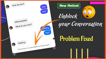 how to fix this person is unavailable on messenger but not blocked problem solve | messenger unblock