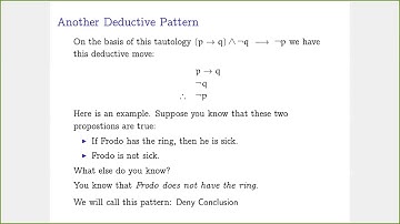 Patterns of Deductive Reasoning