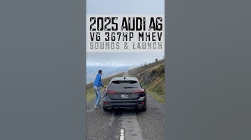 Alone in the mountains: new 2025 Audi A6 Avant V6T hybrid 367hp