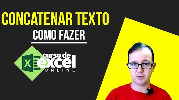 Como CONCATENAR no EXCEL - Curso de Excel OnLine
